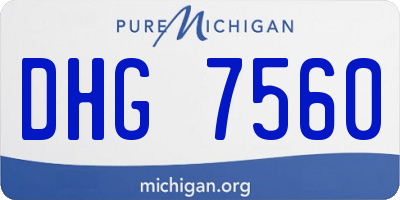 MI license plate DHG7560