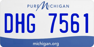 MI license plate DHG7561