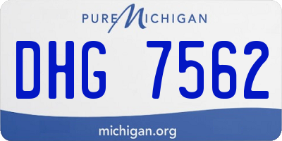 MI license plate DHG7562