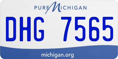 MI license plate DHG7565