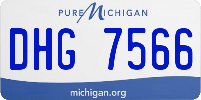 MI license plate DHG7566