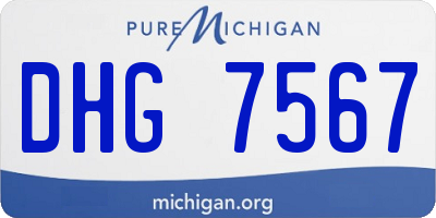 MI license plate DHG7567