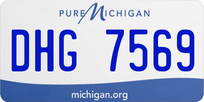 MI license plate DHG7569