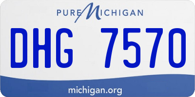 MI license plate DHG7570