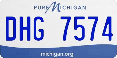 MI license plate DHG7574
