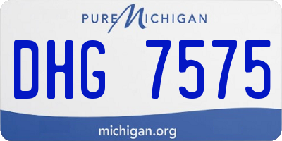MI license plate DHG7575