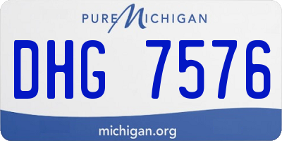 MI license plate DHG7576