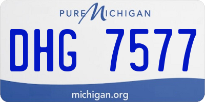 MI license plate DHG7577