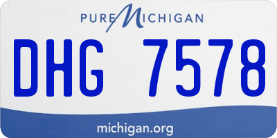 MI license plate DHG7578