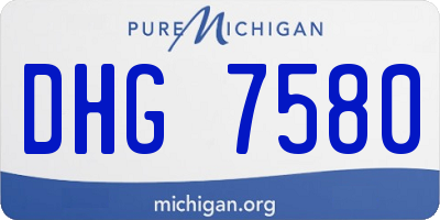 MI license plate DHG7580