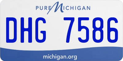 MI license plate DHG7586