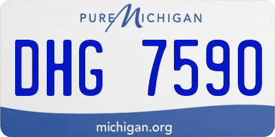 MI license plate DHG7590