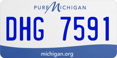 MI license plate DHG7591