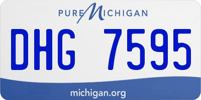 MI license plate DHG7595