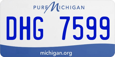MI license plate DHG7599