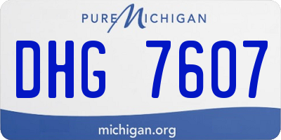 MI license plate DHG7607
