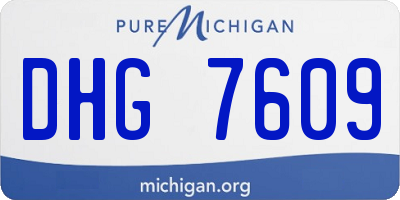 MI license plate DHG7609