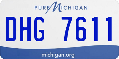 MI license plate DHG7611