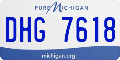 MI license plate DHG7618