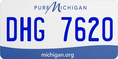 MI license plate DHG7620