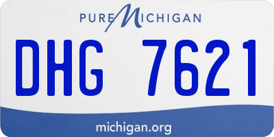 MI license plate DHG7621