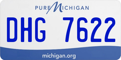 MI license plate DHG7622