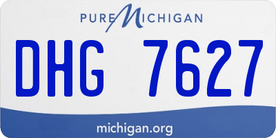 MI license plate DHG7627