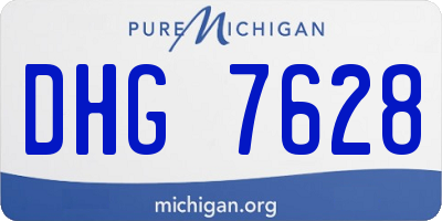 MI license plate DHG7628