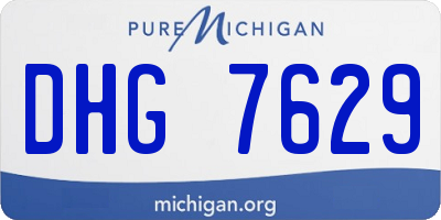 MI license plate DHG7629