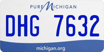 MI license plate DHG7632