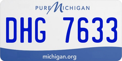 MI license plate DHG7633
