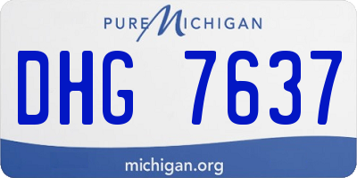 MI license plate DHG7637