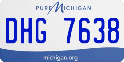 MI license plate DHG7638