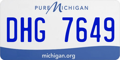 MI license plate DHG7649
