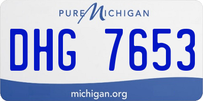 MI license plate DHG7653