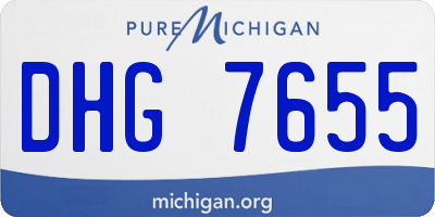 MI license plate DHG7655