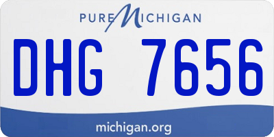 MI license plate DHG7656