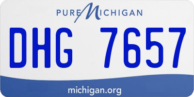 MI license plate DHG7657