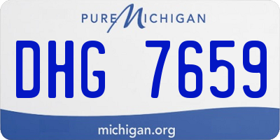 MI license plate DHG7659