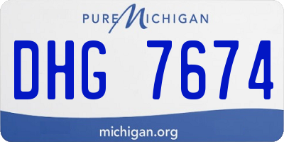 MI license plate DHG7674