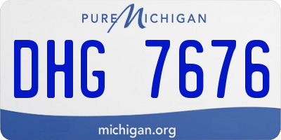 MI license plate DHG7676