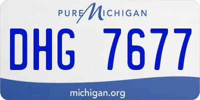 MI license plate DHG7677