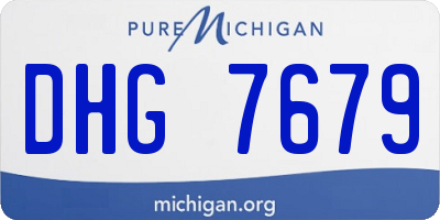MI license plate DHG7679