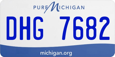 MI license plate DHG7682