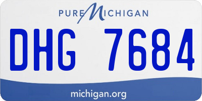 MI license plate DHG7684