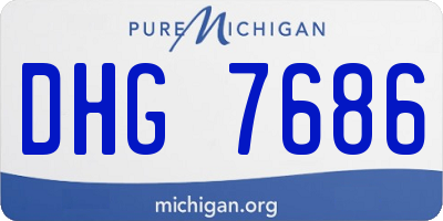 MI license plate DHG7686