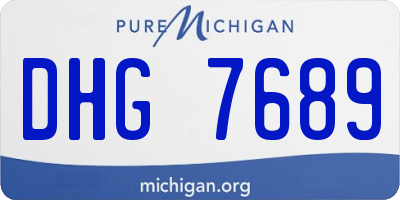 MI license plate DHG7689