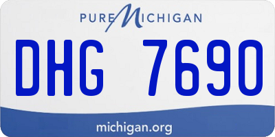 MI license plate DHG7690
