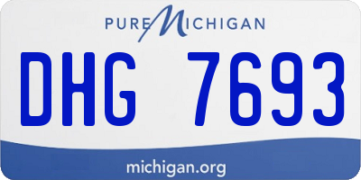 MI license plate DHG7693