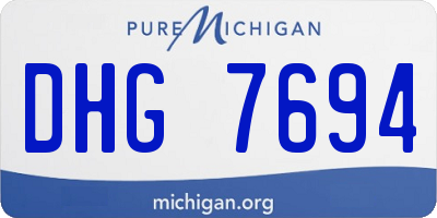 MI license plate DHG7694